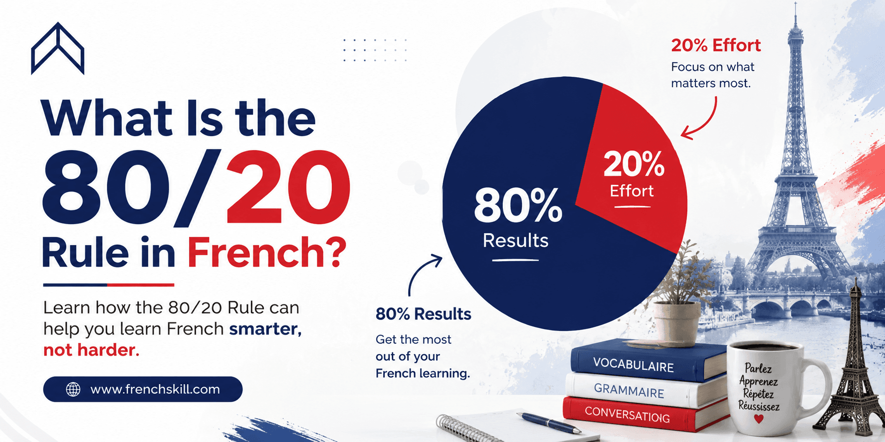 What Is the 80/20 Rule in French? A Guide to Mastering French in Less Time