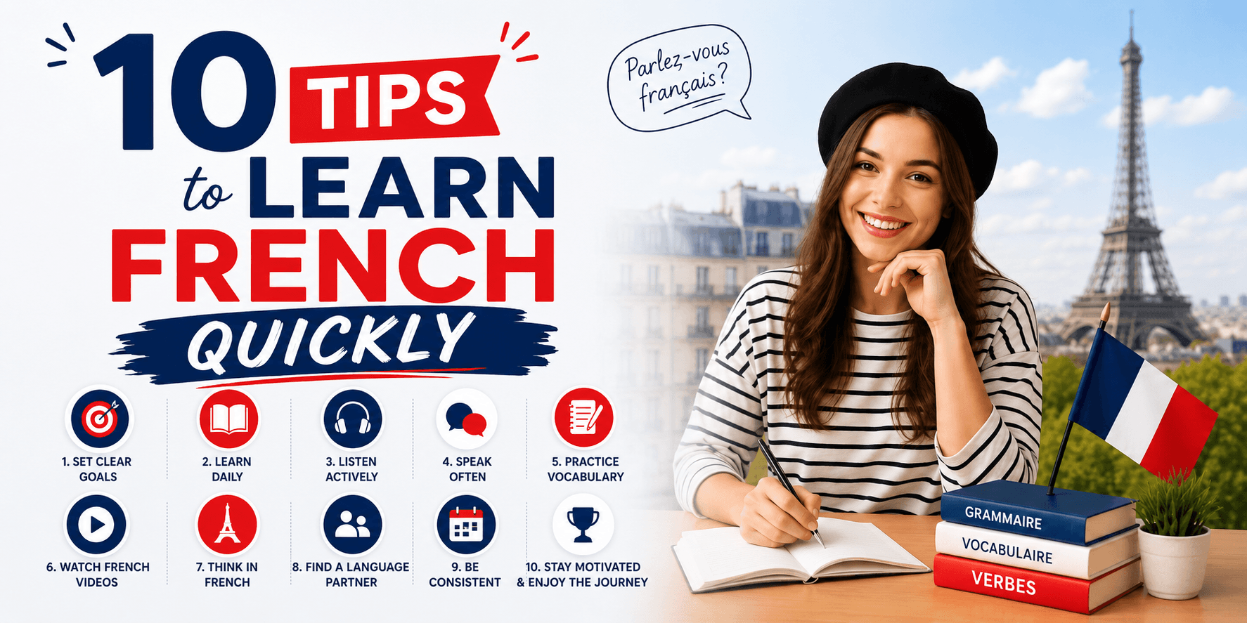 10 Tips to Learn French Quickly